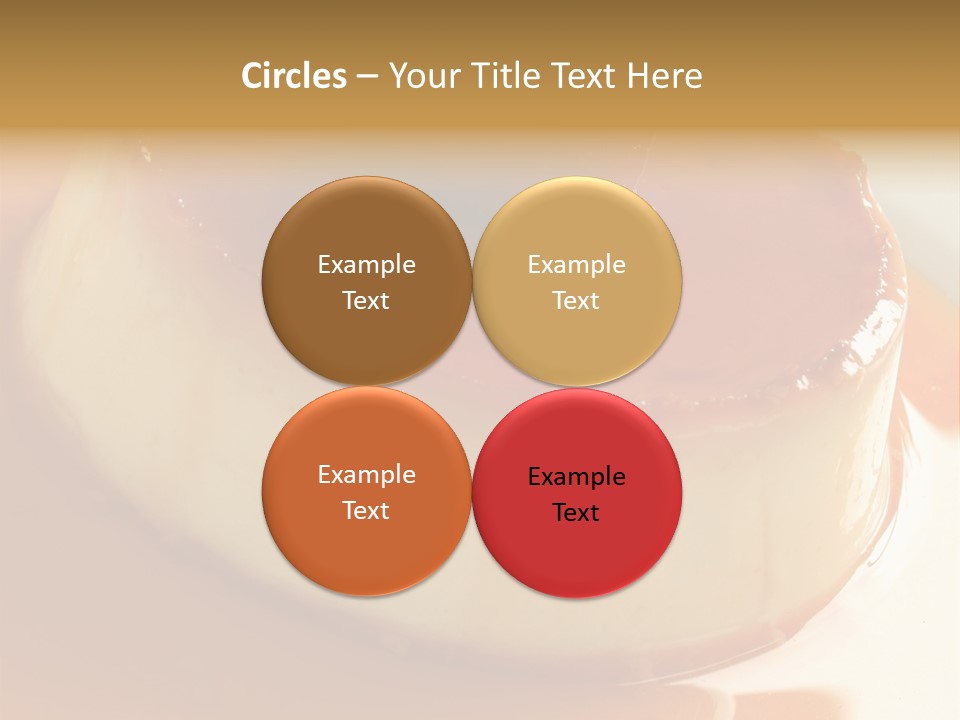 Delicious Caramel Cream PowerPoint Template