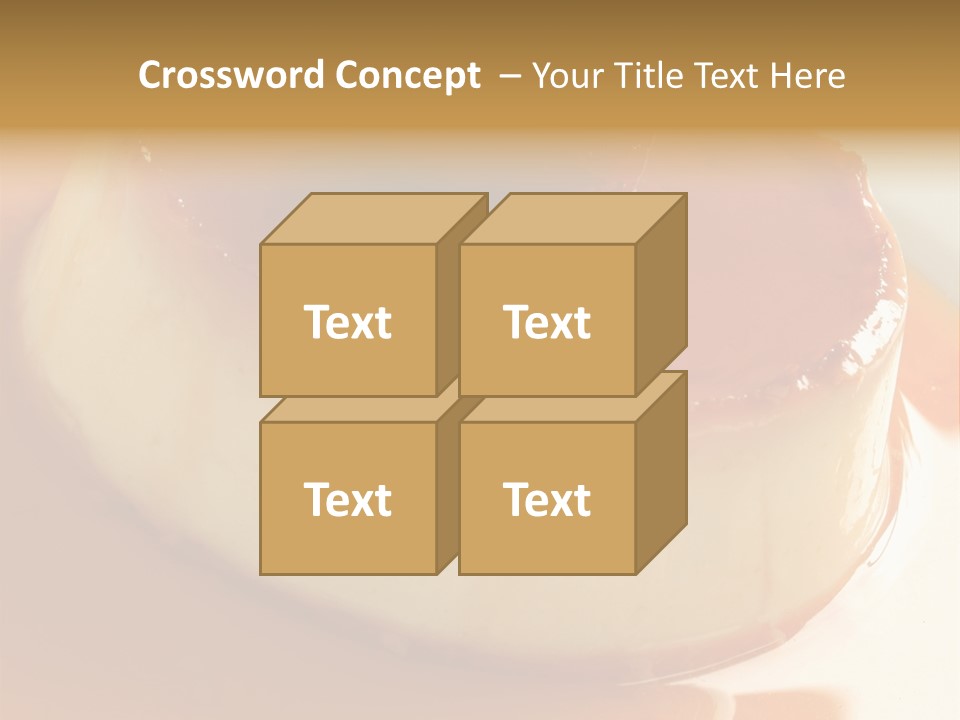 Delicious Caramel Cream PowerPoint Template