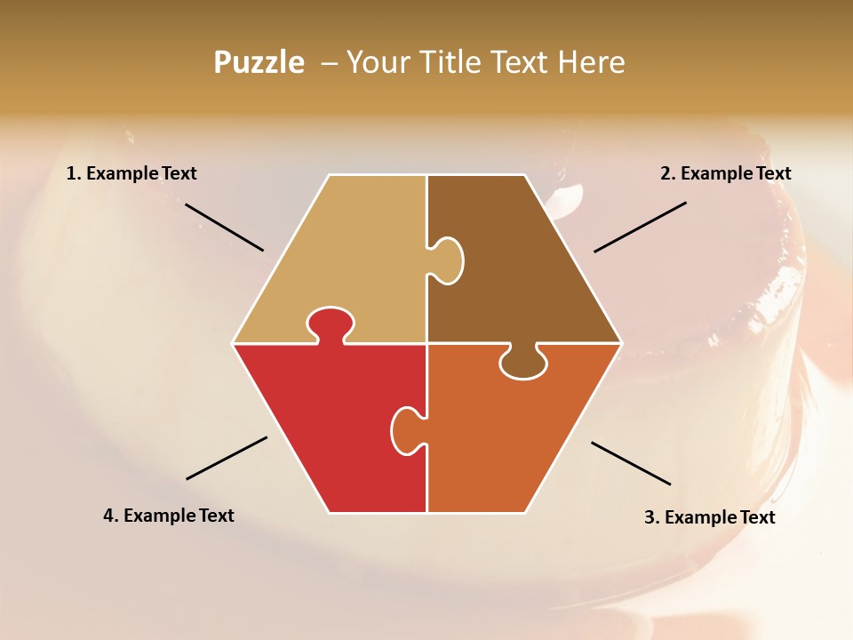 Delicious Caramel Cream PowerPoint Template