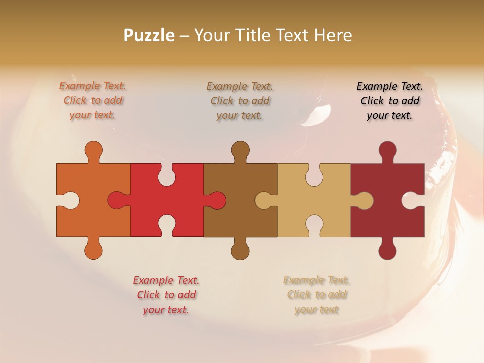 Delicious Caramel Cream PowerPoint Template