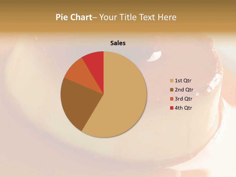 Delicious Caramel Cream PowerPoint Template