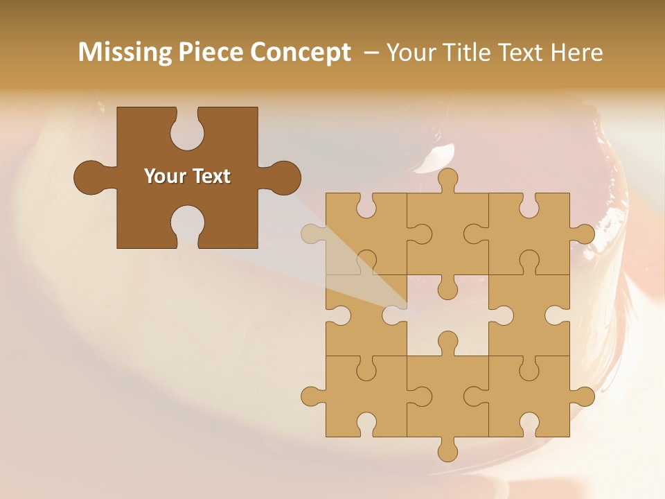 Delicious Caramel Cream PowerPoint Template