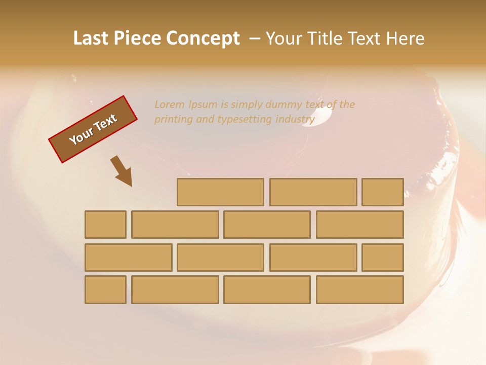 Delicious Caramel Cream PowerPoint Template