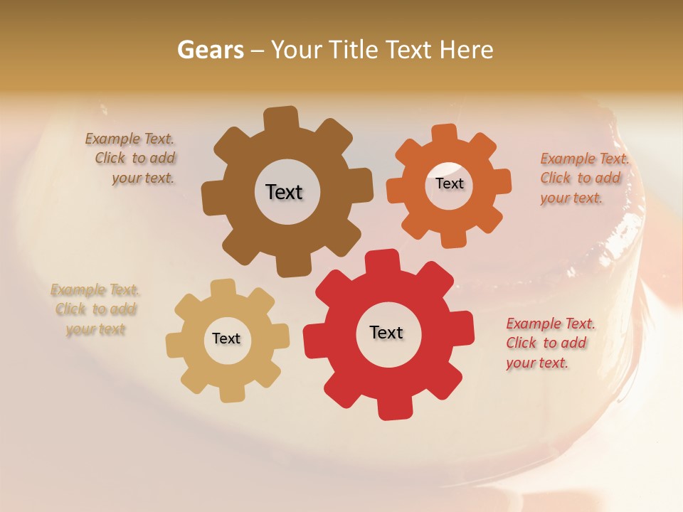 Delicious Caramel Cream PowerPoint Template