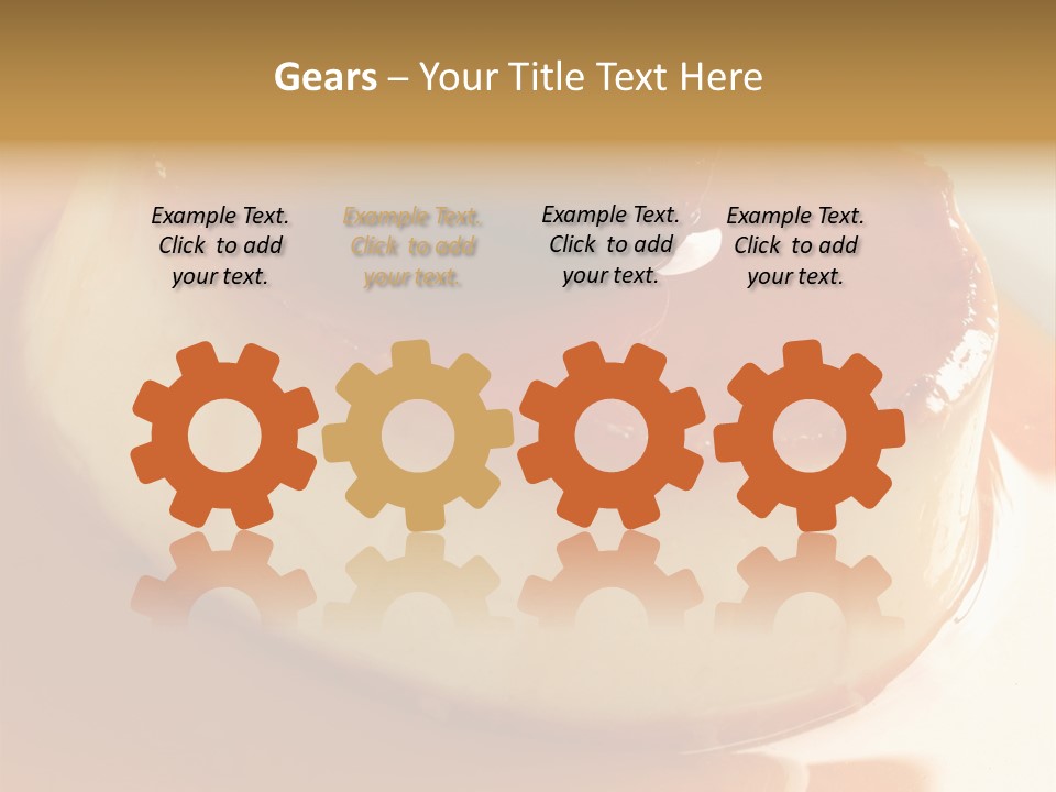 Delicious Caramel Cream PowerPoint Template