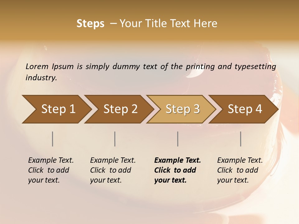 Delicious Caramel Cream PowerPoint Template