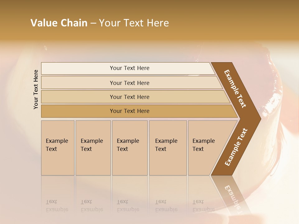 Delicious Caramel Cream PowerPoint Template