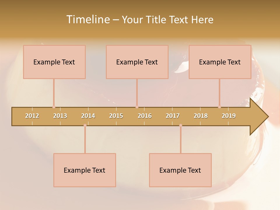 Delicious Caramel Cream PowerPoint Template