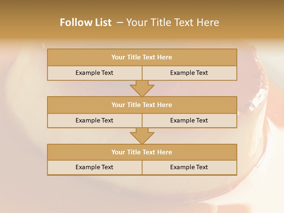 Delicious Caramel Cream PowerPoint Template
