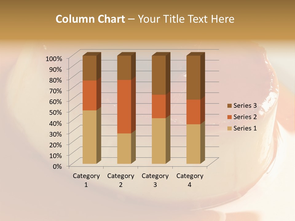 Delicious Caramel Cream PowerPoint Template
