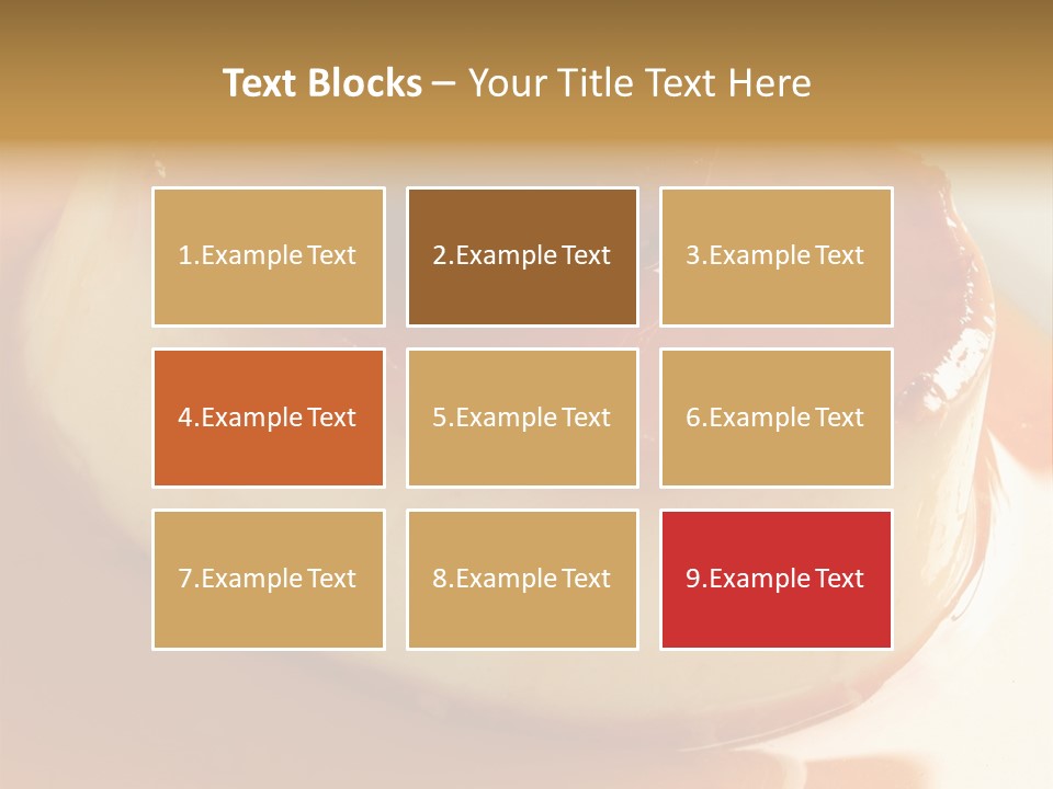 Delicious Caramel Cream PowerPoint Template