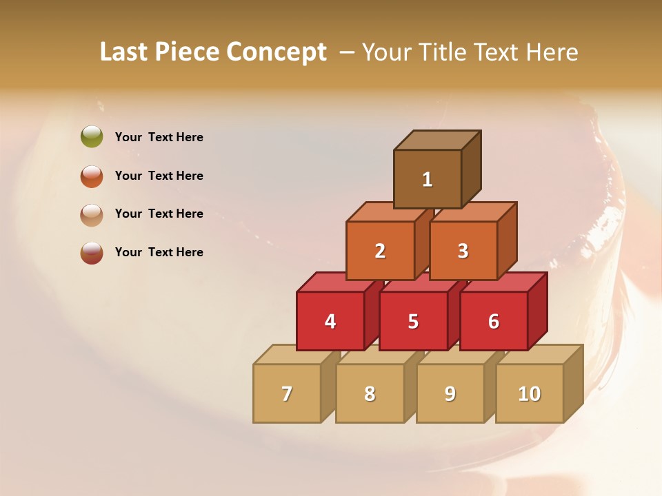 Delicious Caramel Cream PowerPoint Template