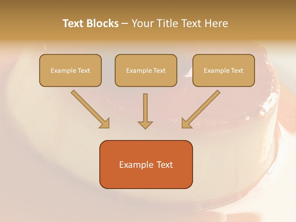 Delicious Caramel Cream PowerPoint Template