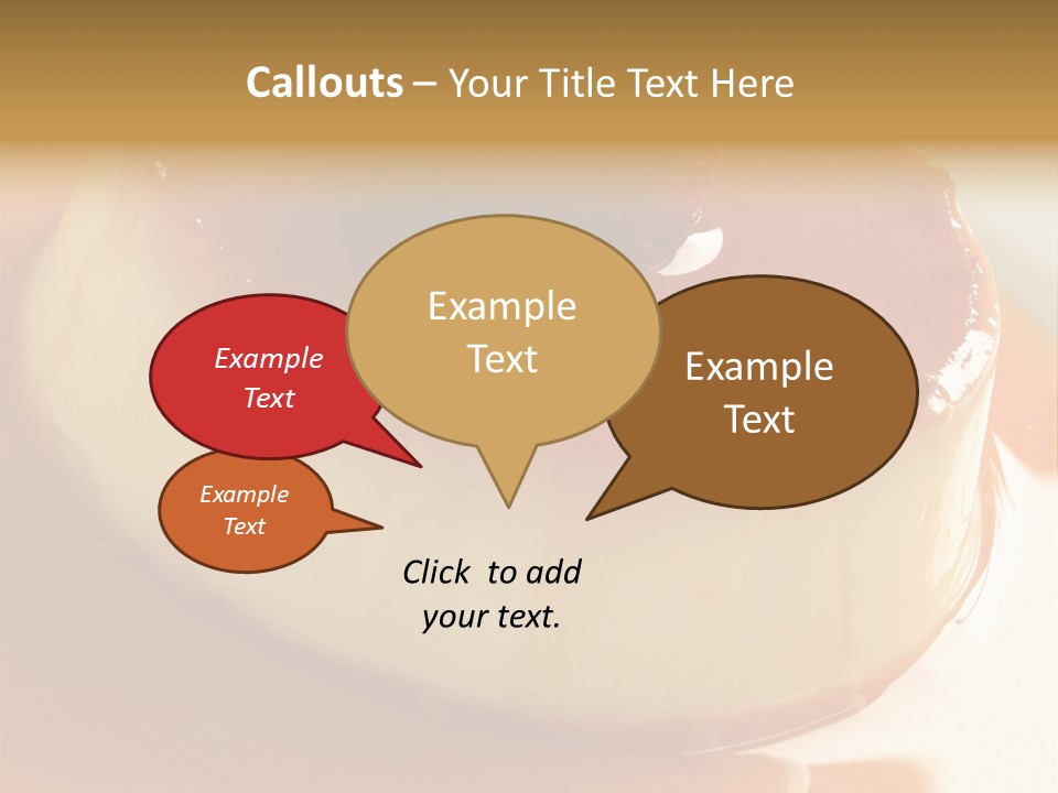 Delicious Caramel Cream PowerPoint Template