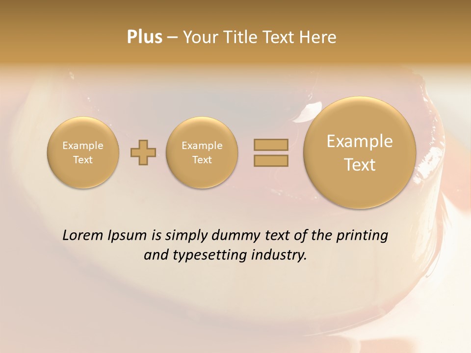 Delicious Caramel Cream PowerPoint Template