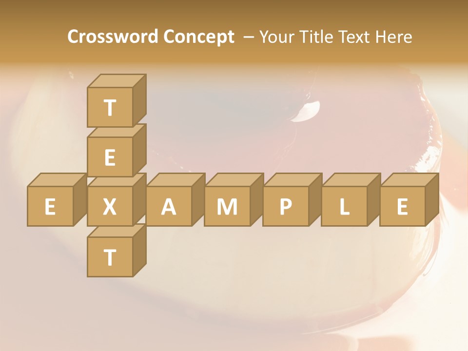 Delicious Caramel Cream PowerPoint Template