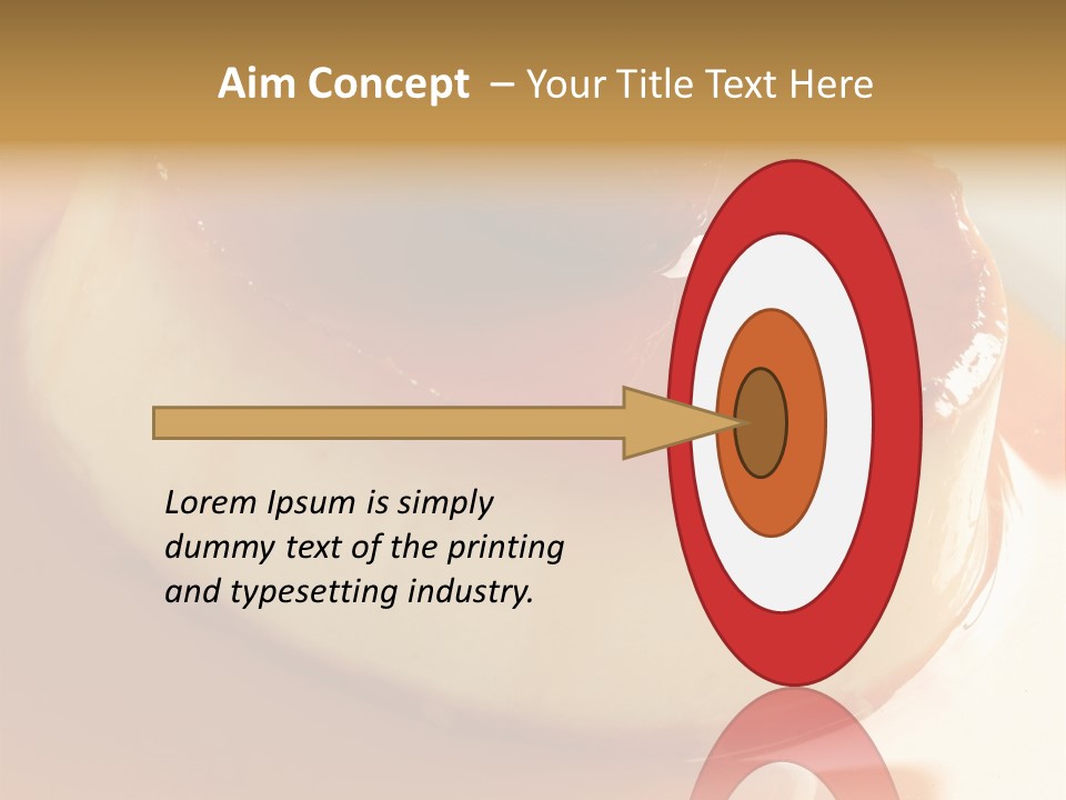 Delicious Caramel Cream PowerPoint Template