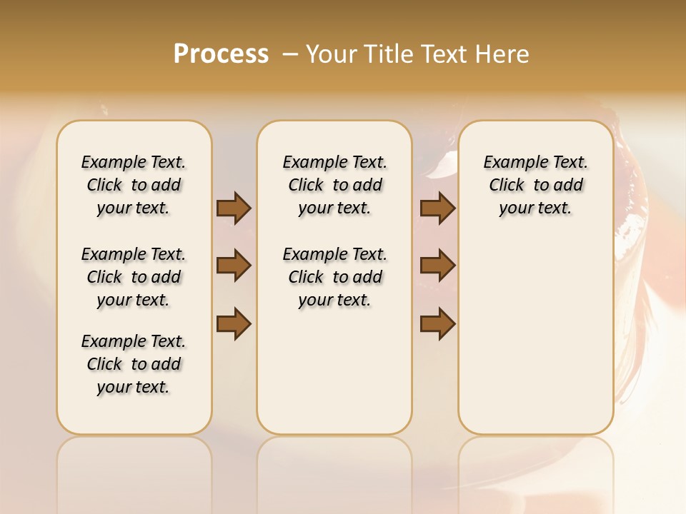 Delicious Caramel Cream PowerPoint Template