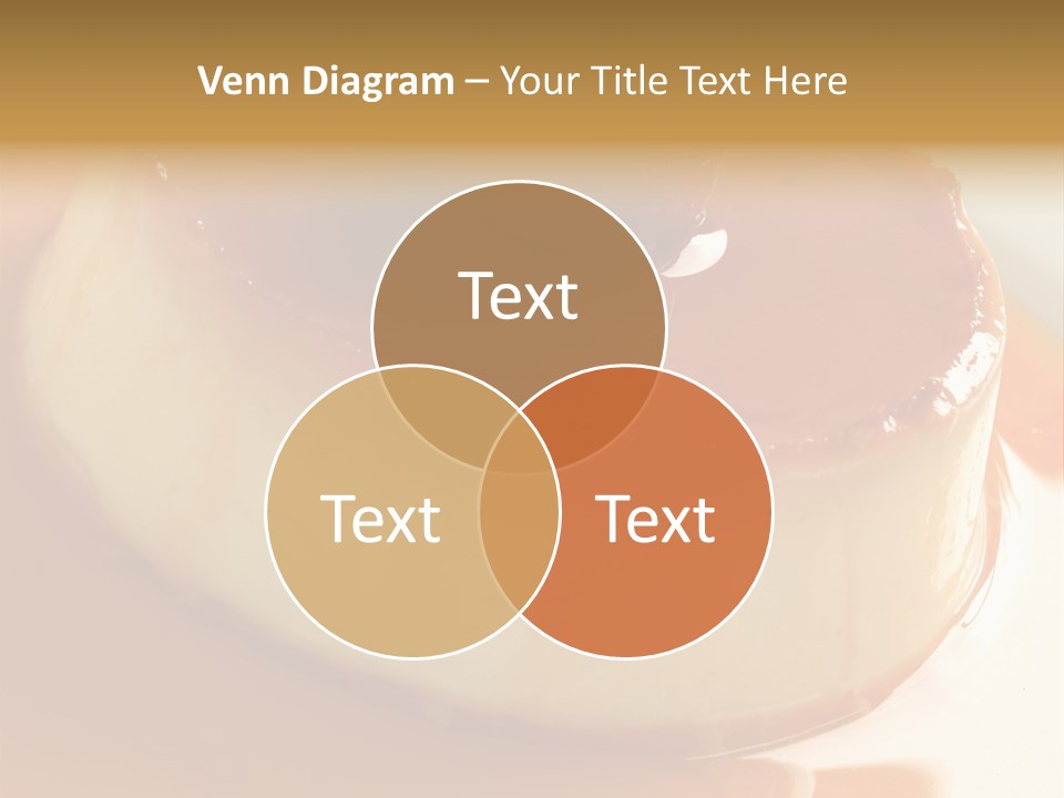 Delicious Caramel Cream PowerPoint Template