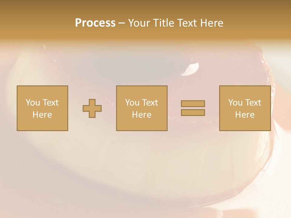 Delicious Caramel Cream PowerPoint Template