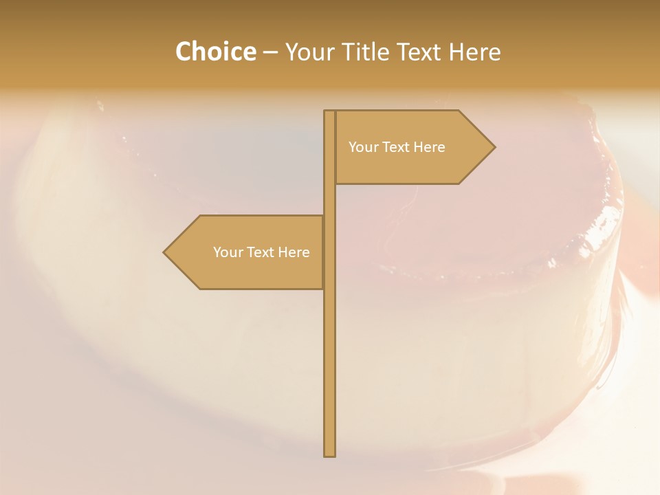 Delicious Caramel Cream PowerPoint Template