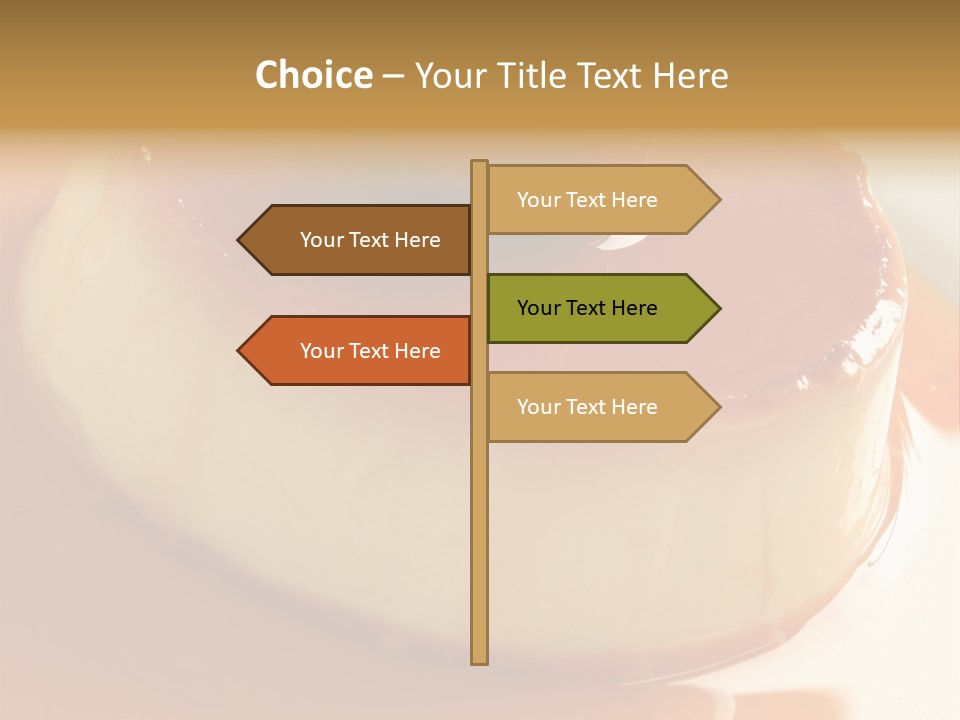 Delicious Caramel Cream PowerPoint Template