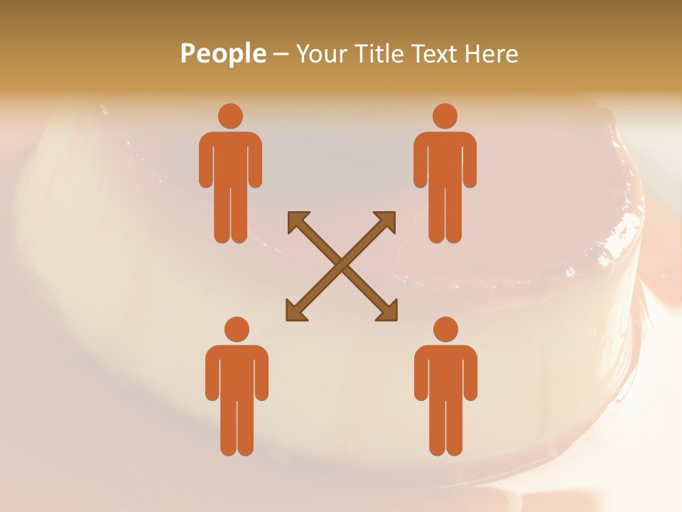 Delicious Caramel Cream PowerPoint Template