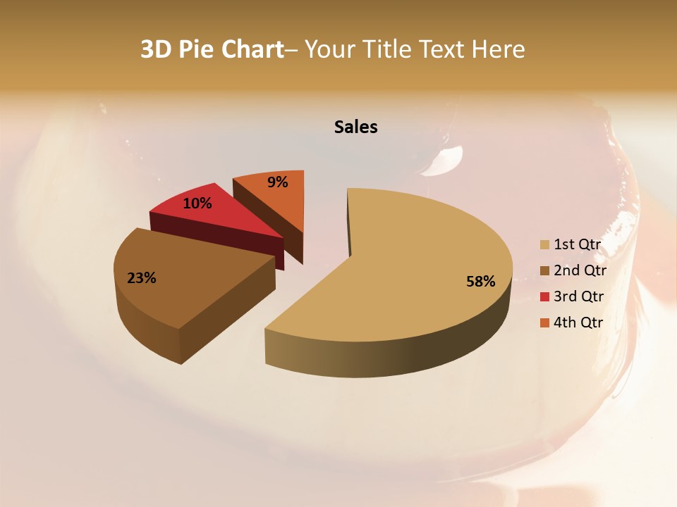 Delicious Caramel Cream PowerPoint Template