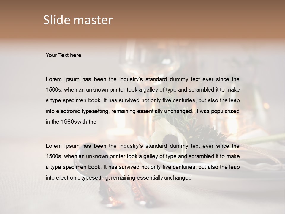 White Cloth Toned PowerPoint Template