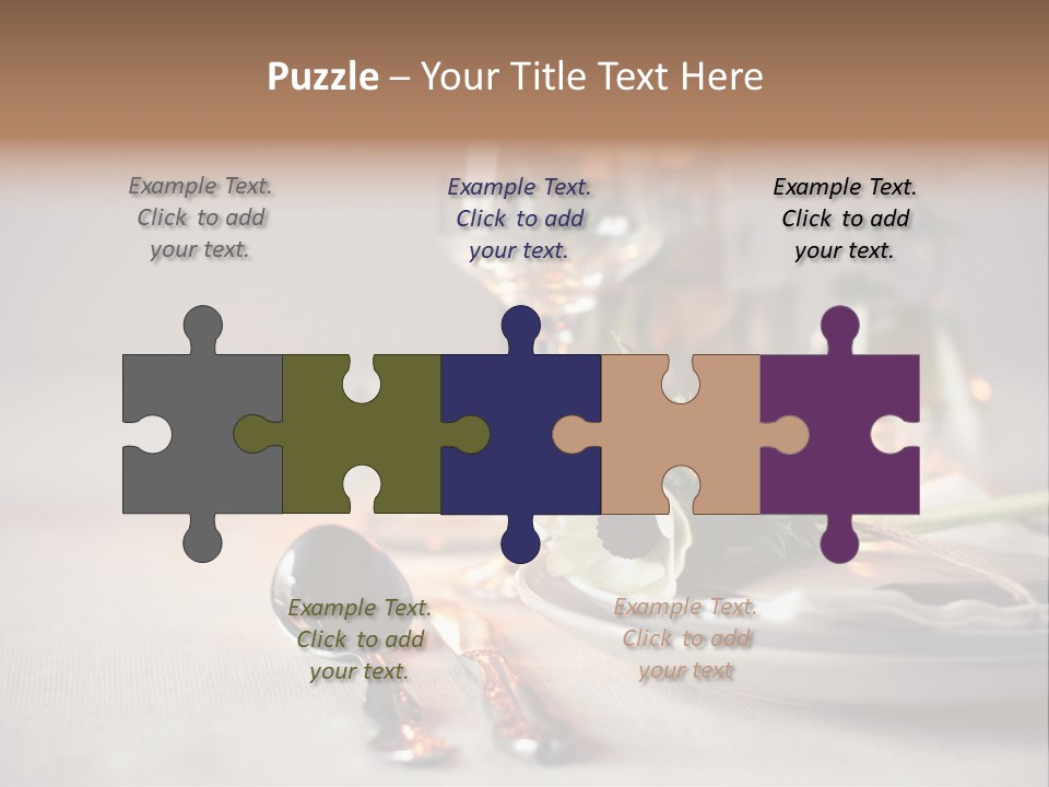 White Cloth Toned PowerPoint Template