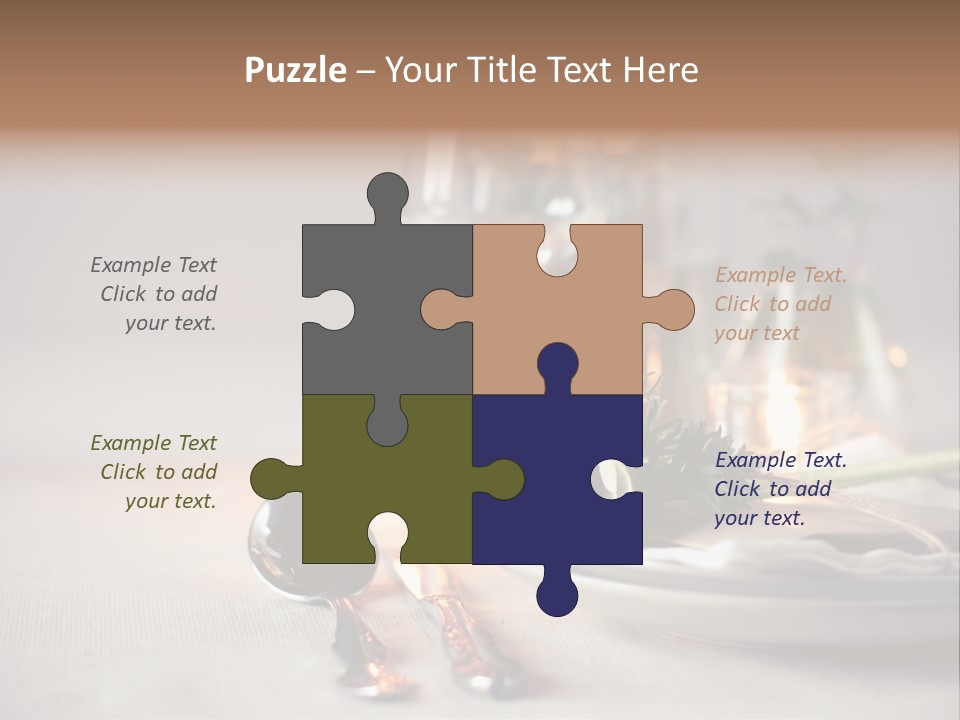 White Cloth Toned PowerPoint Template