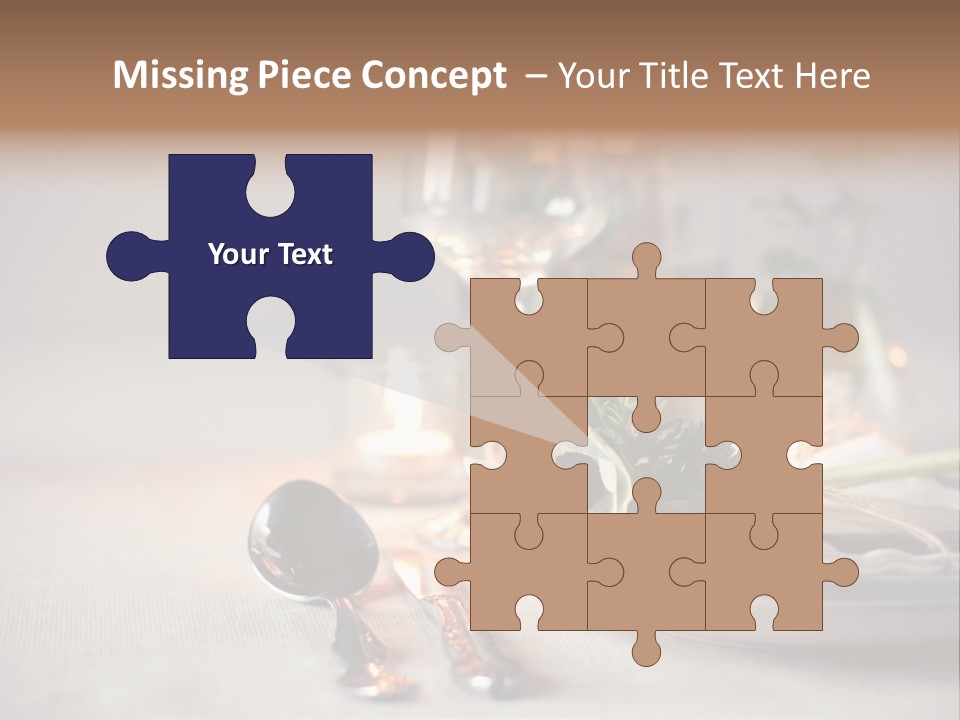 White Cloth Toned PowerPoint Template