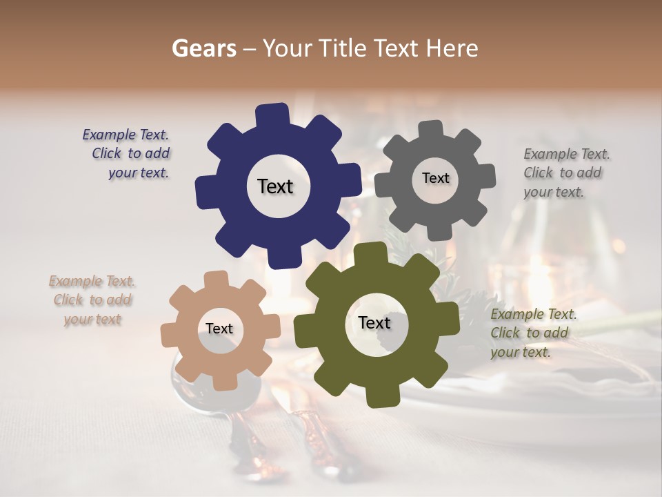 White Cloth Toned PowerPoint Template