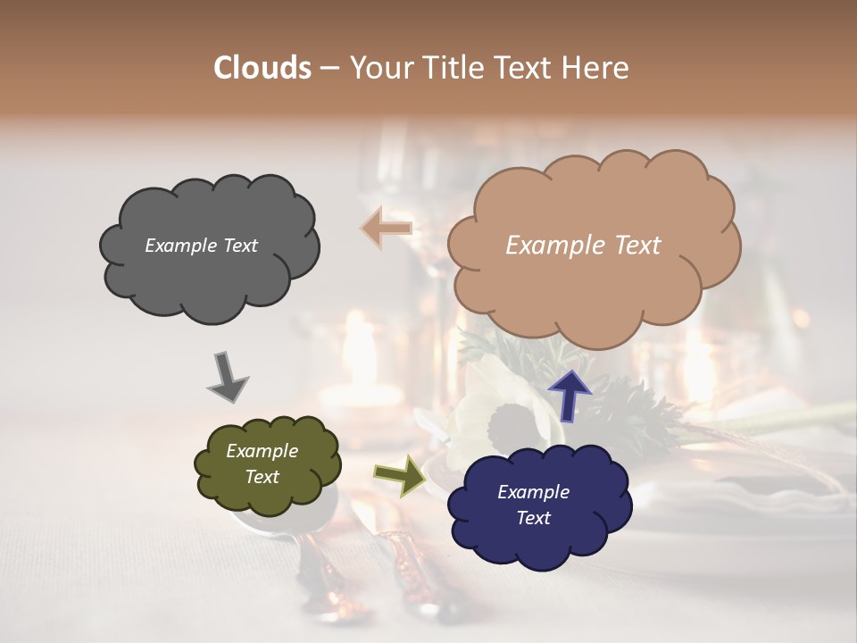 White Cloth Toned PowerPoint Template