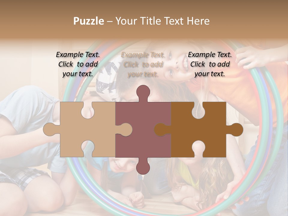 Students Preschool Girl PowerPoint Template