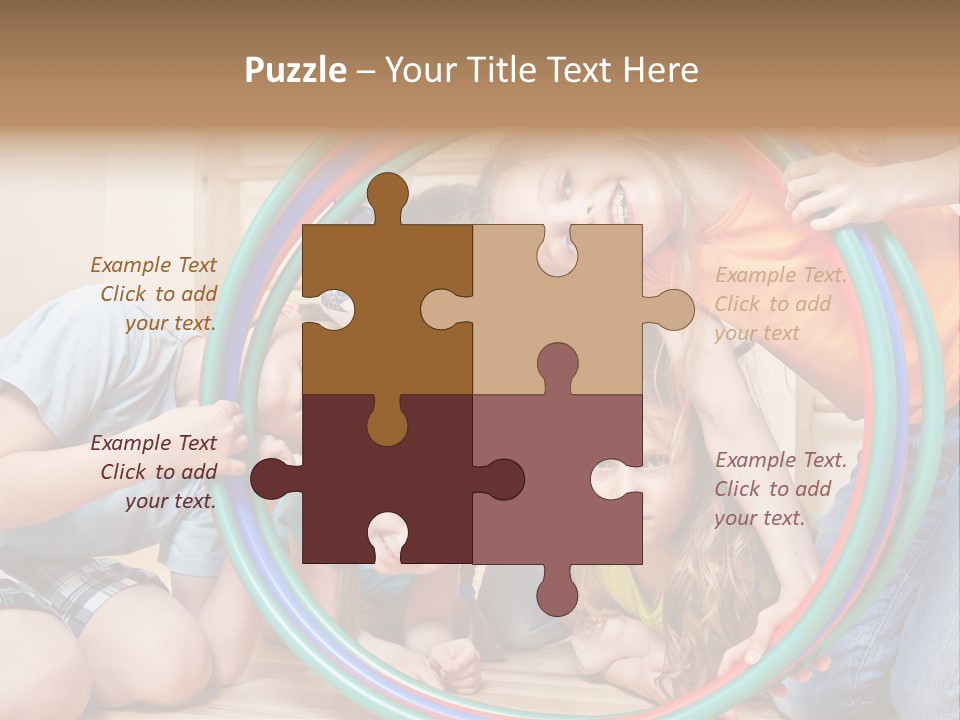 Students Preschool Girl PowerPoint Template