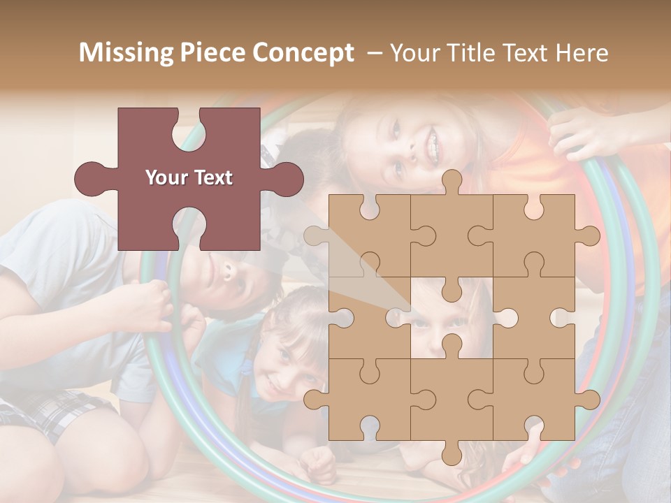 Students Preschool Girl PowerPoint Template