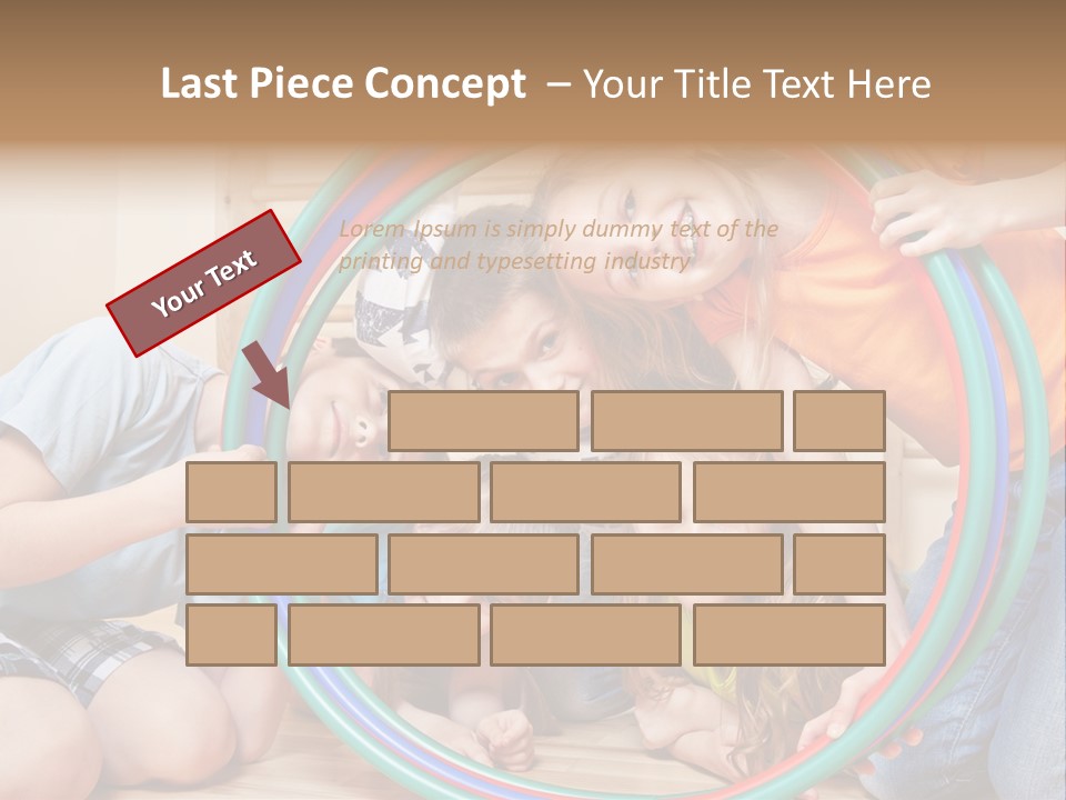 Students Preschool Girl PowerPoint Template