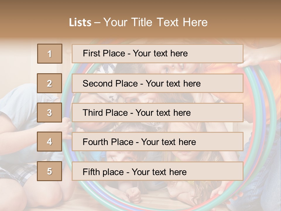 Students Preschool Girl PowerPoint Template