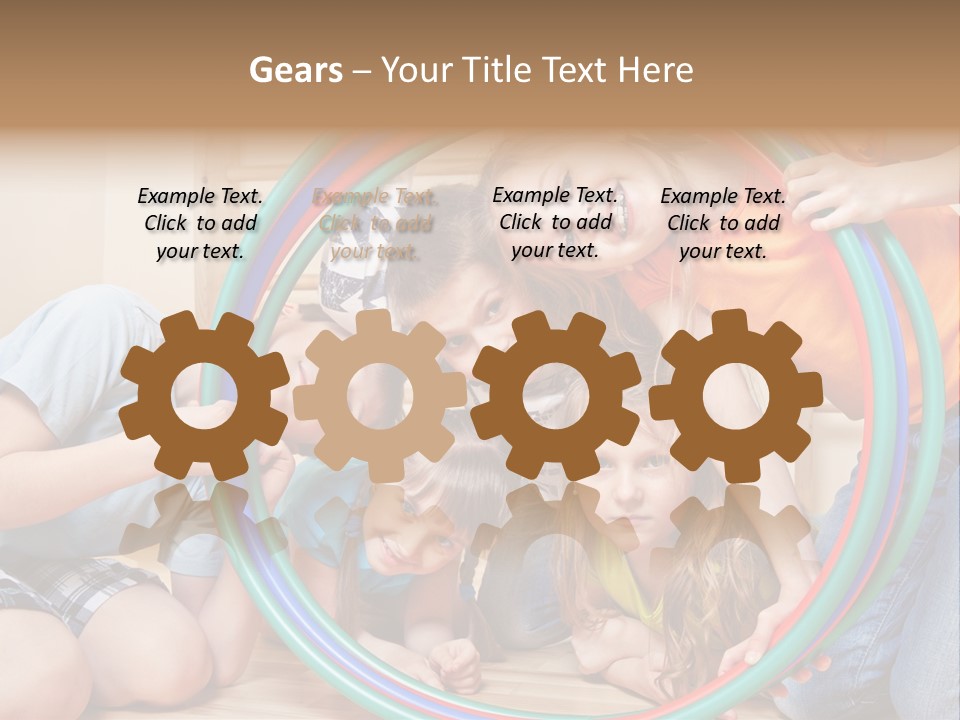 Students Preschool Girl PowerPoint Template