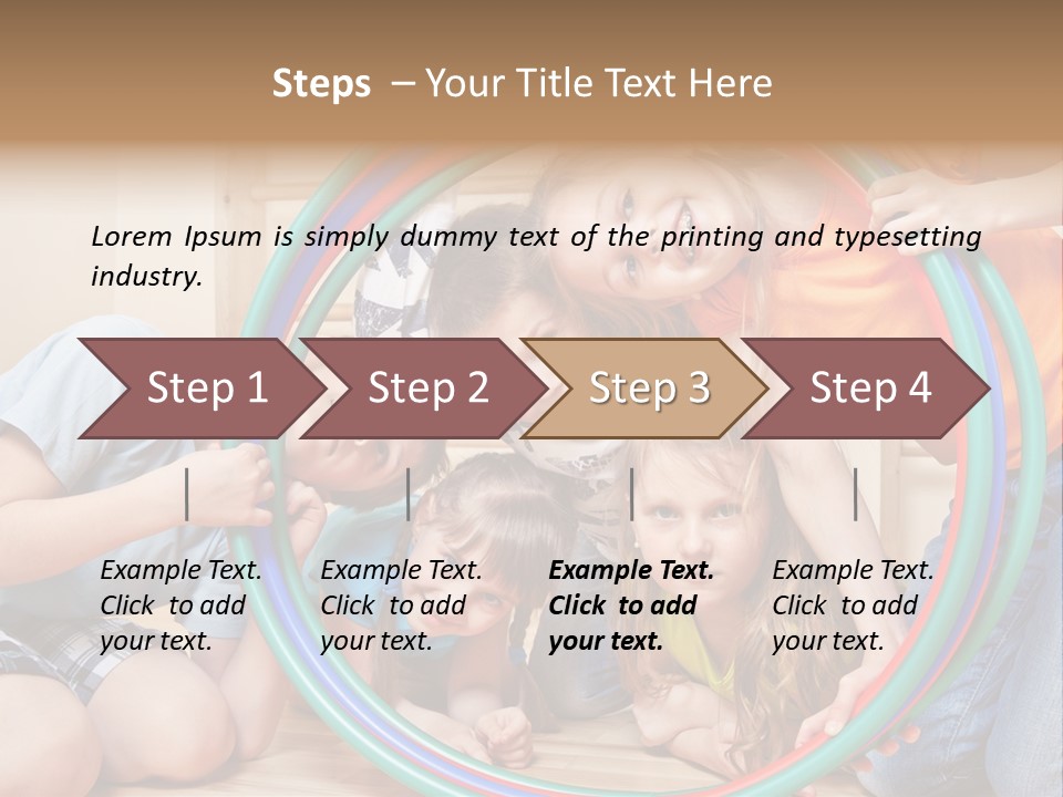 Students Preschool Girl PowerPoint Template