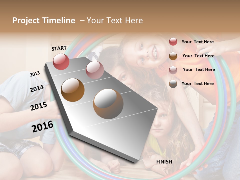 Students Preschool Girl PowerPoint Template