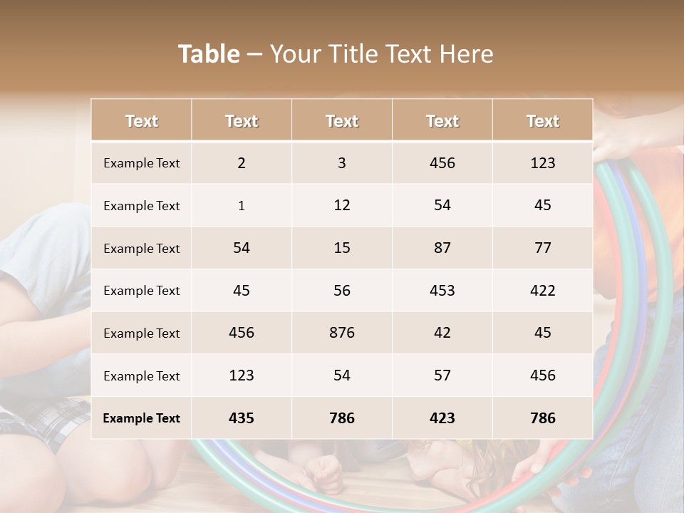 Students Preschool Girl PowerPoint Template