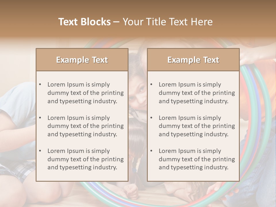 Students Preschool Girl PowerPoint Template