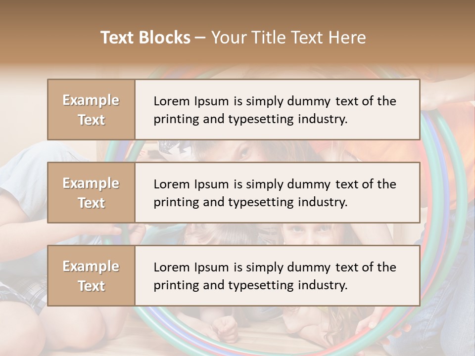 Students Preschool Girl PowerPoint Template