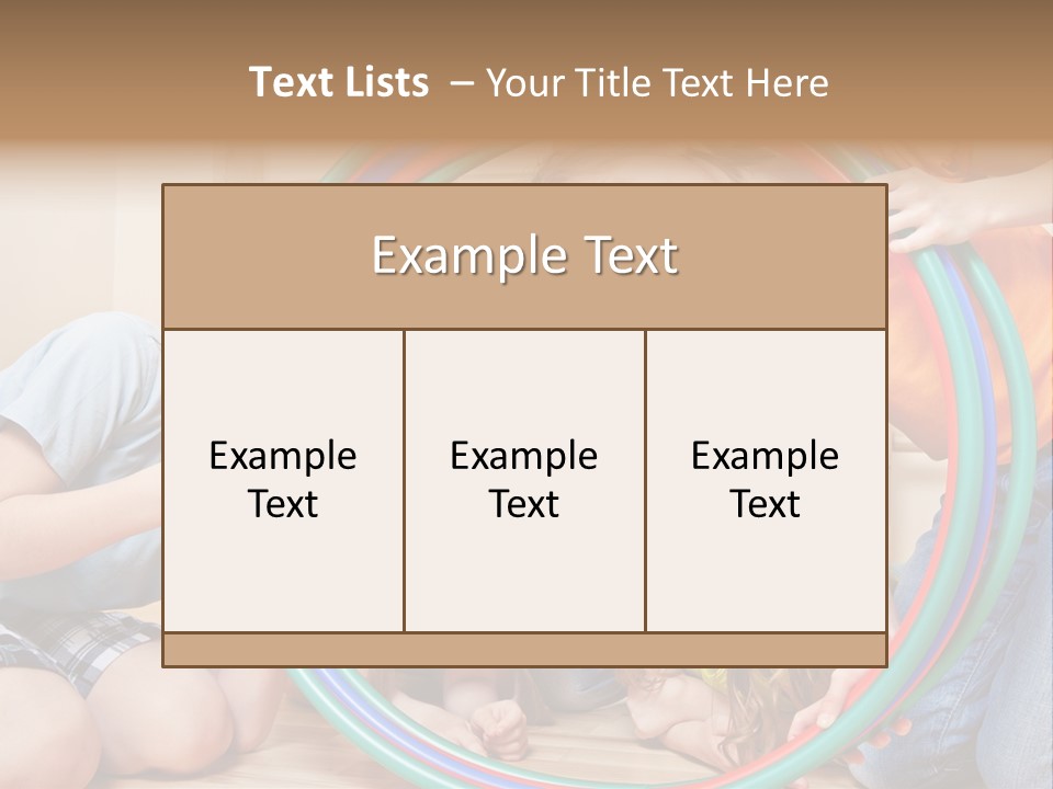 Students Preschool Girl PowerPoint Template