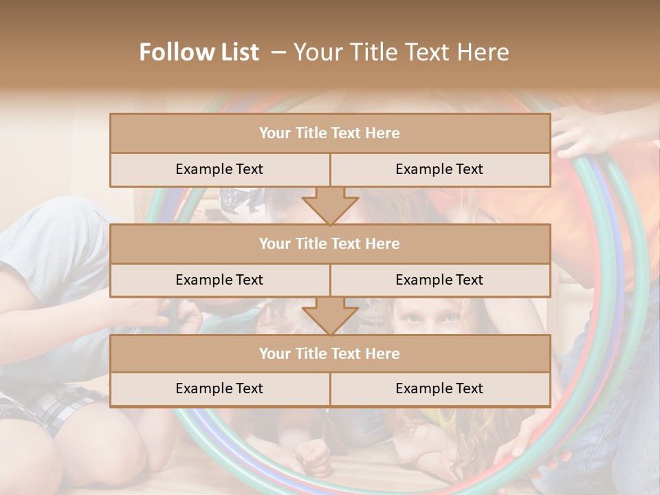 Students Preschool Girl PowerPoint Template