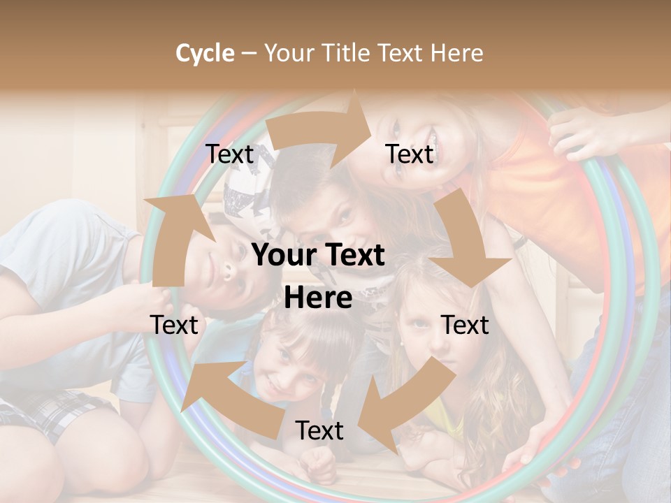 Students Preschool Girl PowerPoint Template