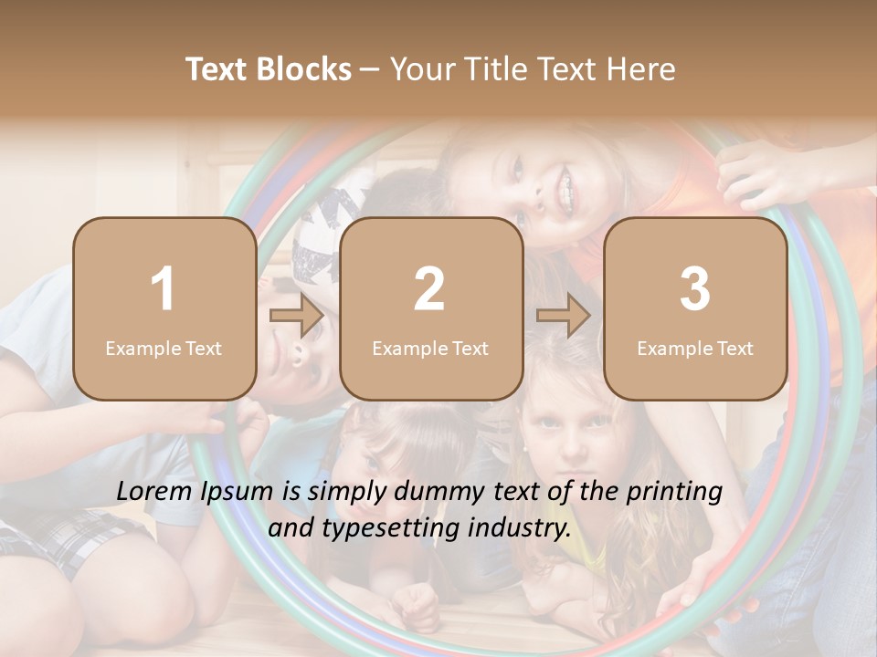 Students Preschool Girl PowerPoint Template