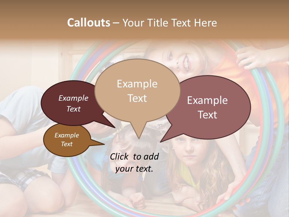 Students Preschool Girl PowerPoint Template